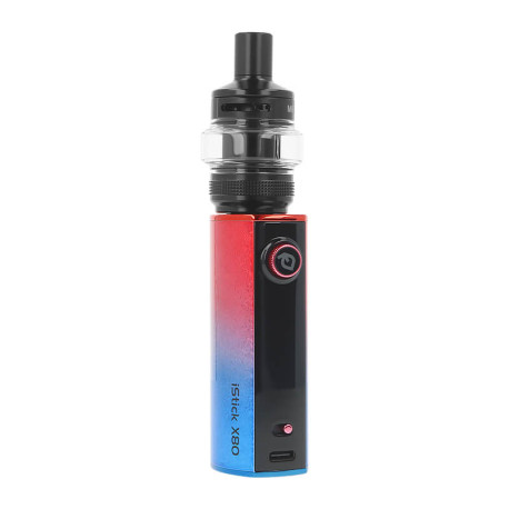 Le kit iStick X80 par Eleaf en coloris Red Blue Gradient