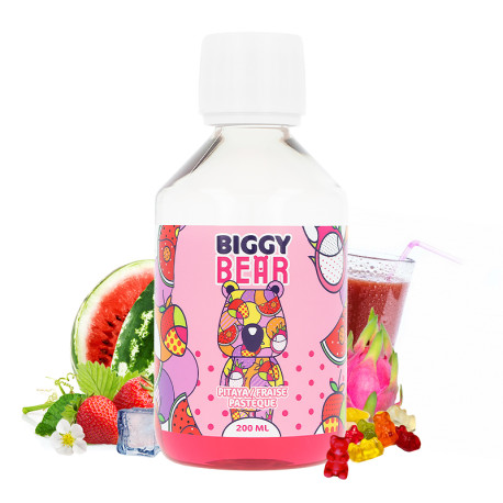 Le e-liquide Pitaya Fraise Pastèque Biggy Bear de Secret's Lab en 200ml