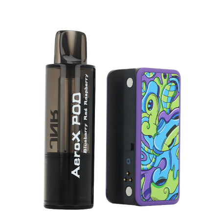 La connexion aimantée de la Puff Rechargeable Blueberry Red Raspberry AeroX de JNR