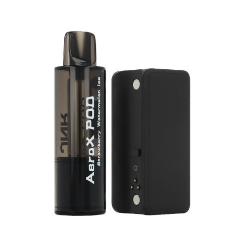 La connexion aimantée de la Puff Rechargeable Strawberry Watermelon Ice AeroX de JNR