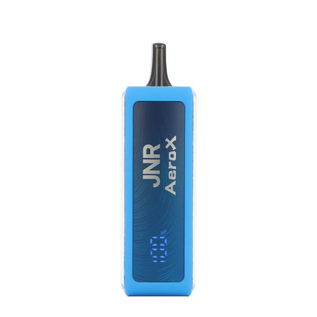 L'écran de la puff rechargeable Blue Razz Cherry AeroX de chez JNR