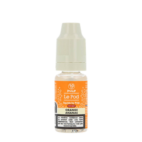 Le e-liquide Orange Ananas Le Pod Liquide Fizz par PULP en 10ml