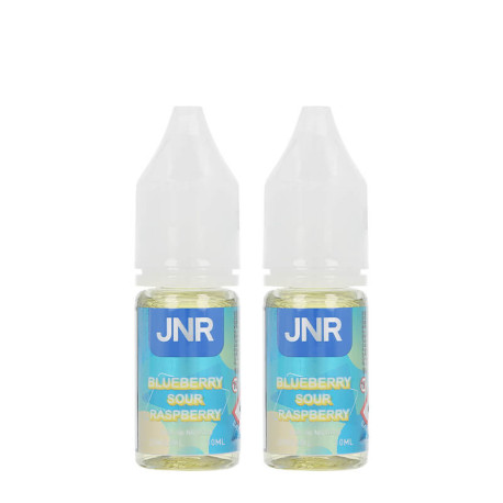 Les deux e-liquides Blueberry Sour Raspberry de JNR