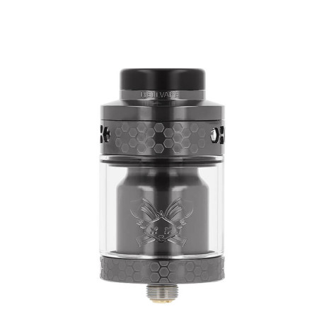 L'atomiseur Dead Rabbit 4 RTA de Hellvape en Gunmetal