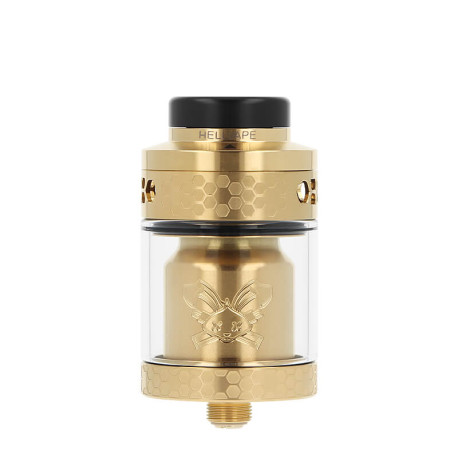 L'atomiseur Dead Rabbit 4 RTA de Hellvape en Or
