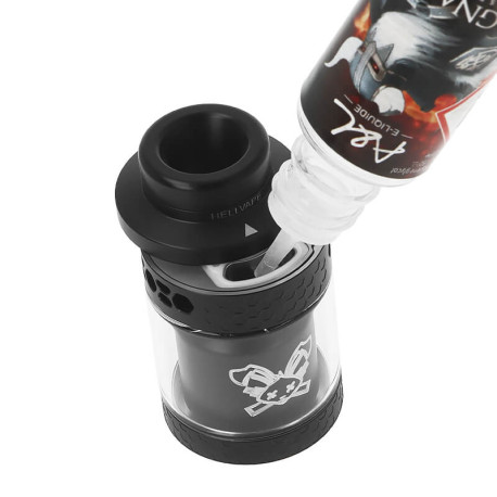 Le remplissage de l'atomiseur Dead Rabbit 4 RTA de Hellvape