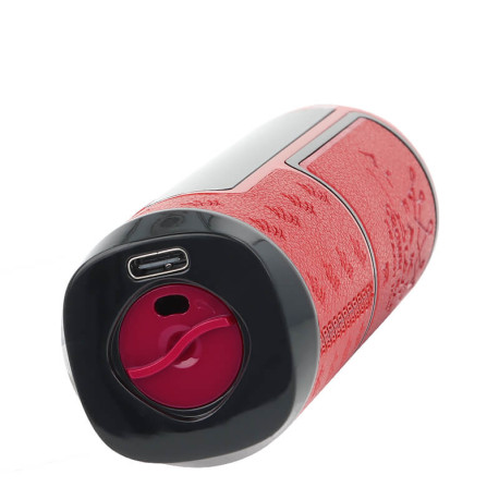 Le port USB-C et l'airflow de la Puff Rechargeable Hyper Max Hubba 30K Crown Bar Al Fakher