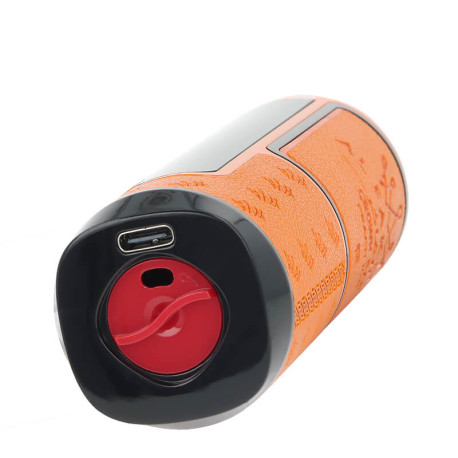 Le port USB-C et l'airflow de la Puff Rechargeable Hyper Max Peach Ice 30K Crown Bar de Al Fakher