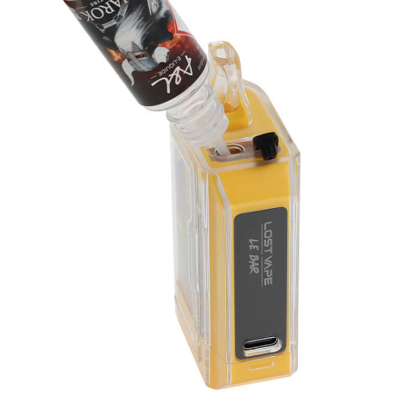Le remplissage de la Puff Rechargeable Le Bar 45K Mangue Fruit de la Passion de Lost Vape