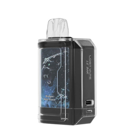 La Puff Rechargeable Le Bar 45K Dragon Noir Glacé de Lost Vape
