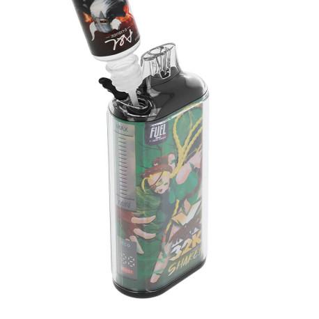 Le remplissage de la puff rechargeable Shaken 32K du fabricant Maison Fuel