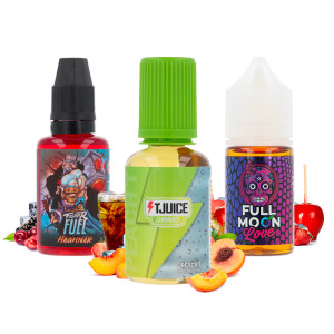 Les trois concentrés du pack arômes DIY du mois de février 2026 par A&L