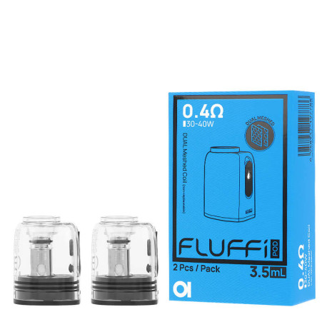Le lot de deux cartouches Fluffi par Aspire en 0.4 ohm