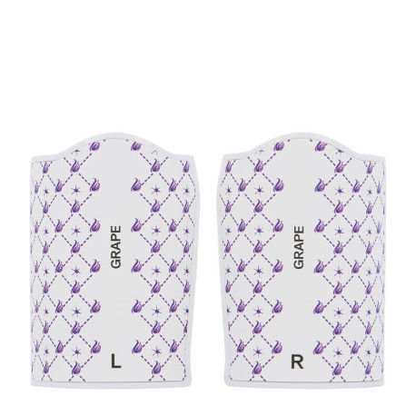 Les deux cartouches incluses avec la puff rechargeable Ultra Max Grape 25K de Al Faher