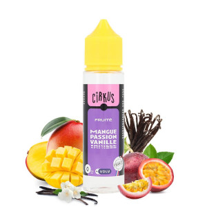 Le e-liquide Mangue Passion Vanille Cirkus par VDLV en 50ml