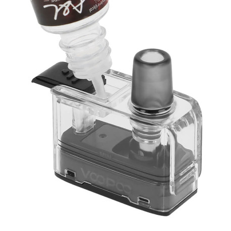 Le remplissage de la cartouche Doric Go signé Voopoo