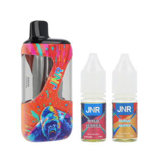 La Puff ZPluse 42K et les deux e-liquides Mixed Berries / Peach Berry de JNR