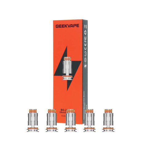Lot de 5 résistances Mesh B Series Boost en 0.2ohm par Geek Vape