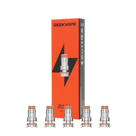 Lot de 5 résistances Mesh B Series Boost en 0.6ohm par Geek Vape