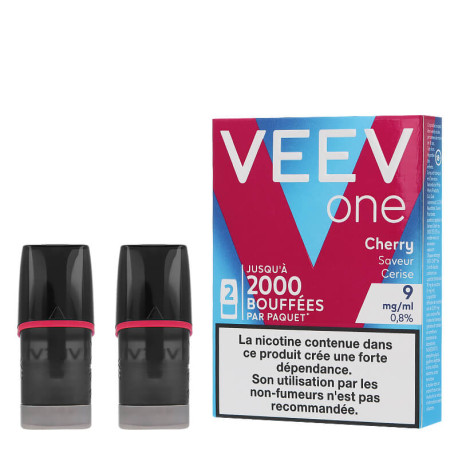 La boîte de deux cartouches VEEV One Cherry par VEEV