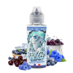 Le e-liquide Framboise Bleue Myrtille Cerise Noire Frozen Beast de Secret's Lab en 100ml
