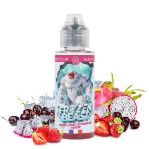 Le e-liquide Cerise Fruit Du Dragon Fraise Frozen Beast de Secret's Lab en 100ml