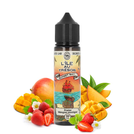 Le e-liquide Sunset Bay L'île au Trésor par Secret's Lab en 50ml