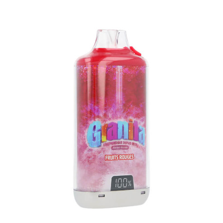 L'écran de la puff Granita 30K Fruits Rouges de Alfaliquid