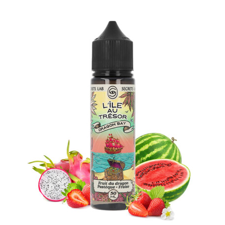 Le e-liquide Dragon Bay L'île Au Trésor de Secret's Lab en 50ml