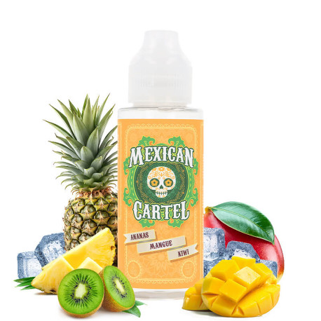 Le e-liquide Ananas Mangue Kiwi de Mexican Cartel en 100ml