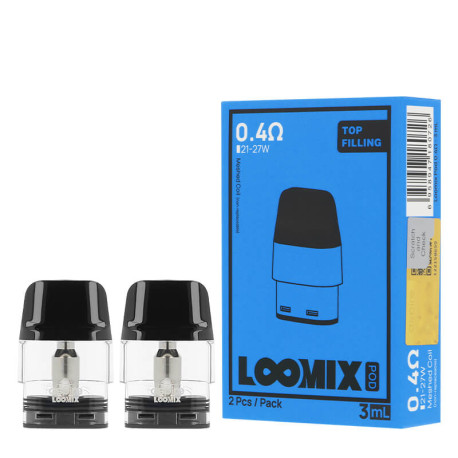 Le lot de deux cartouches Loomix par Aspire en 0.4ohm