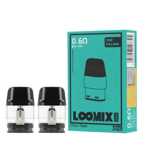 Le lot de deux cartouches Loomix par Aspire en 0.6ohm