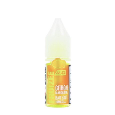 Le e-liquide Citron Mandarine Bar Salt Fruizee Max de Eliquid France en sels de nicotine 10 ou 20mg/ml