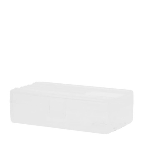 Le boîtier pour accus 18650x2 par A&L en position fermé