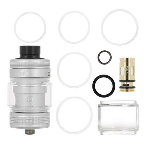 Le contenu de la boîte du clearomiseur DotTank Max V2 par la marque Dotmod