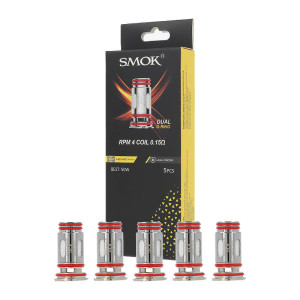 Le lot de 5 résistances RPM 4 Mesh par Smok en 0.15ohm