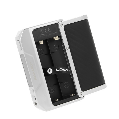 Le logement double accu de la box Thelema Q200 Pro par Lost Vape
