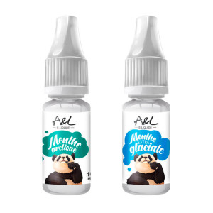 Les deux e-liquides du pack mentholé de chez A&L