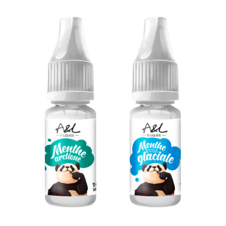 Les deux e-liquides du pack mentholé de chez A&L