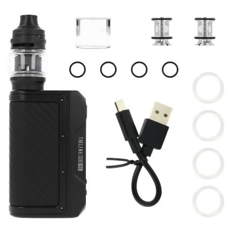 Le contenu de la boîte du kit Thelema Q200 Pro de Lost Vape