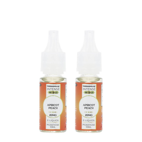 Les deux e-liquides Apricot Peach de Tornadoliq