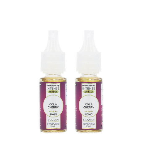 Les deux e-liquides Cola Cherry par Tornadoliq