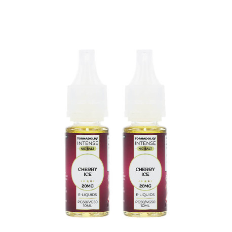 Les deux e-liquides Cherry Ice de chez Tornadoliq