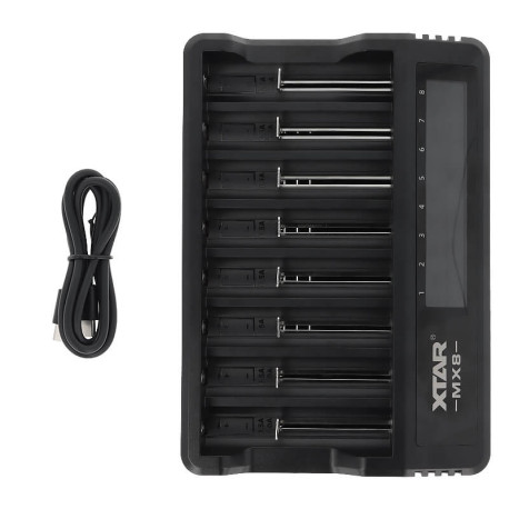 Le chargeur MX8 de Xtar Light et son câble USB-C