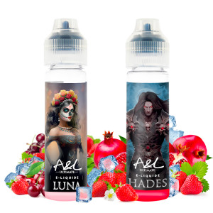 Les deux e-liquides du pack découverte Luna Hades Ultimate par A&L