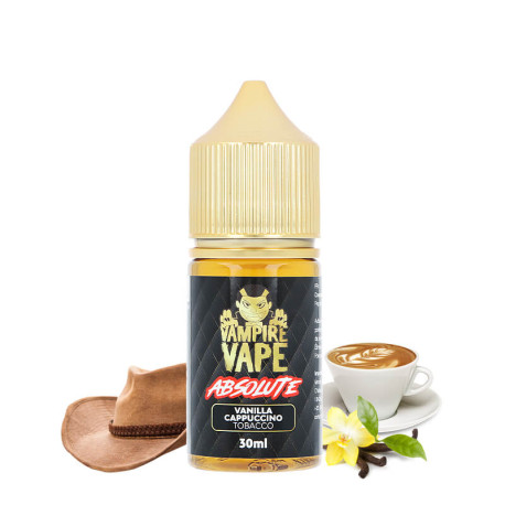 Le concentré Vanilla Cappuccino Tobacco Absolute de Vampire Vape en 30ml