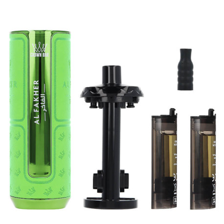 Le contenu de la boîte de la puff Hyper Max Prime Mint 50K Crown Bar Al Fakher