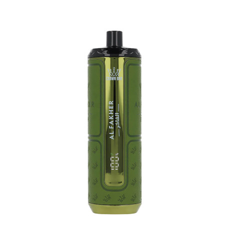 L'écran de la puff Hyper Max Prime Watermelon Kiwi 50K Crown Bar de Al Fakher