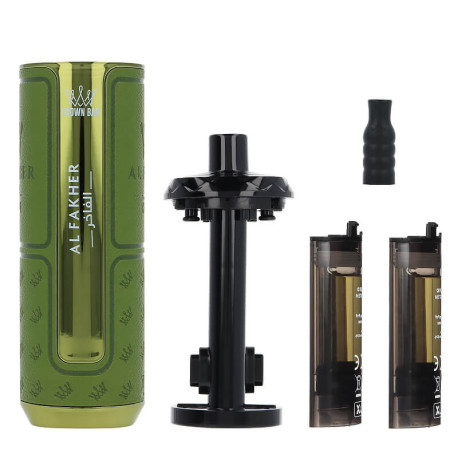 Le contenu de la boîte de la puff Hyper Max Prime Watermelon Kiwi 50K Crown Bar Al Fakher