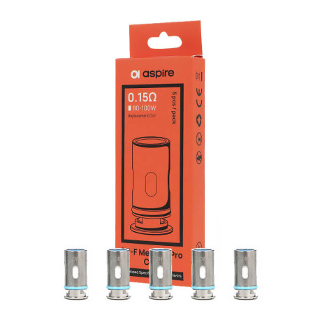 Le cinq résistances BP-F par Aspire en 0.15ohm Pro